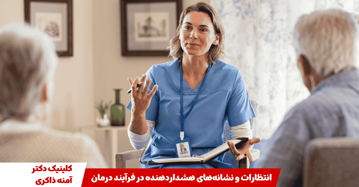 انتظارات و علائم هشدار دهنده در فرآیند درمان.